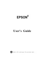 Epson Endeavor P60 User Manual preview