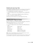 Preview for 55 page of Epson Ensemble HD 8100 - Home Cinema System User Manual