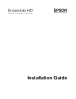 Epson Ensemble HD Installation Manual preview