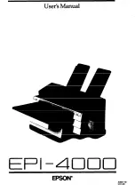 Preview for 1 page of Epson EPI-4000 User Manual