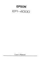 Preview for 2 page of Epson EPI-4000 User Manual