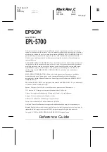 Preview for 6 page of Epson EPL-5700 Reference Manual