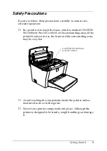 Preview for 9 page of Epson EPL 5800 - B/W Laser Printer Reference Manual