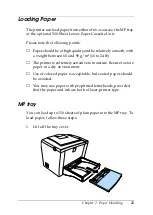 Preview for 22 page of Epson EPL 5800 - B/W Laser Printer Reference Manual