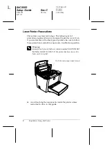 Preview for 8 page of Epson EPL-5800L Setup Gudie