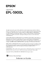 Preview for 2 page of Epson EPL-5900L Reference Manual