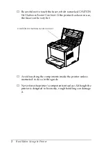 Preview for 8 page of Epson EPL-N1210 Setup Manual