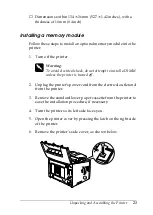 Preview for 27 page of Epson EPL-N1210 Setup Manual