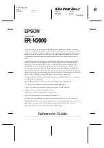 Preview for 3 page of Epson EPL-N2000 Reference Manual