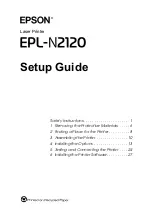 Preview for 2 page of Epson EPL-N2120 Setup Manual