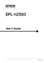 Preview for 1 page of Epson EPL-N2550 User Manual