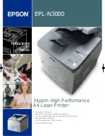 Preview for 1 page of Epson EPL-N3000 Specifications