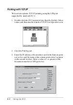 Предварительный просмотр 148 страницы Epson EpsonNet C82391 Administrator'S Manual