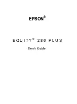 Preview for 3 page of Epson Equity 286 PLUS User Manual