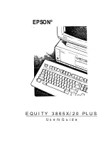 Предварительный просмотр 1 страницы Epson EQUITY 3865X/20 PLUS User Manual