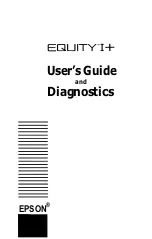 Epson Equity I User Manual preview