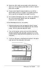 Preview for 35 page of Epson Equity IIe User Manual