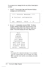 Preview for 40 page of Epson Equity IIe User Manual