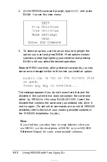 Preview for 130 page of Epson Equity IIe User Manual