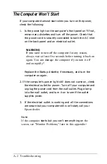 Preview for 166 page of Epson Equity IIe User Manual