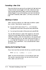 Preview for 229 page of Epson Equity IIe User Manual