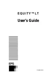 Epson Equity LT User Manual предпросмотр