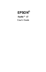 Preview for 4 page of Epson Equity LT User Manual