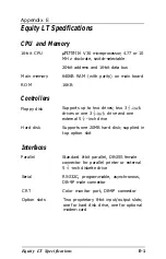 Preview for 130 page of Epson Equity LT User Manual