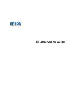 Preview for 1 page of Epson ET-2500 User Manual