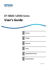 Epson ET-5800 Series User Manual preview