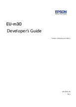 Preview for 1 page of Epson EU-m30 Series Developer'S Manual