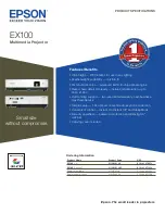 Epson EX100 Product Specifications предпросмотр