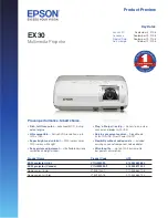 Preview for 1 page of Epson EX30 Brochure