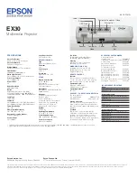 Предварительный просмотр 2 страницы Epson EX30 Brochure