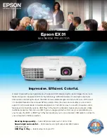 Epson EX31 Brochure & Specs предпросмотр