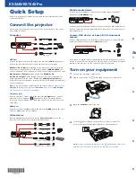 Предварительный просмотр 1 страницы Epson EX3240 Quick Setup