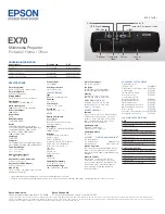 Preview for 2 page of Epson EX70 Specification Sheet