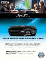 Preview for 1 page of Epson EX71 Brochure & Specs