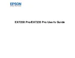 Preview for 1 page of Epson EX7230 Pro User Manual
