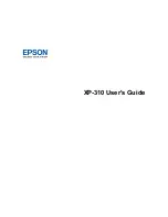 Preview for 1 page of Epson Expression Home XP-310 User Manual