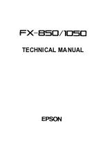 Epson FX-1050+ Technical Manual preview