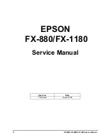 Preview for 2 page of Epson FX-1180 - Impact Printer Service Manual