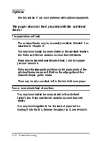 Preview for 116 page of Epson FX-2170 - Impact Printer User Manual