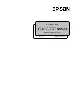 Epson G10 Series Manipulator Manual preview