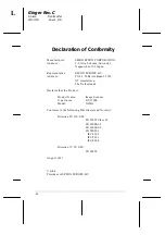 Preview for 4 page of Epson G650A User Manual