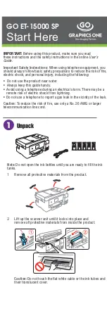 Preview for 1 page of Epson GO ET-15000 SP Quick Start Manual