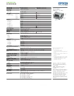 Preview for 4 page of Epson GP-C830 Specifications