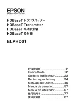 Preview for 1 page of Epson HDBaseT ELPHD01 User Manual