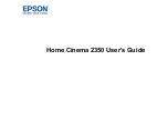 Предварительный просмотр 1 страницы Epson Home Cinema 2350 User Manual