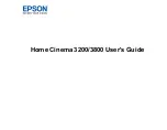 Preview for 1 page of Epson Home Cinema 3200 User Manual